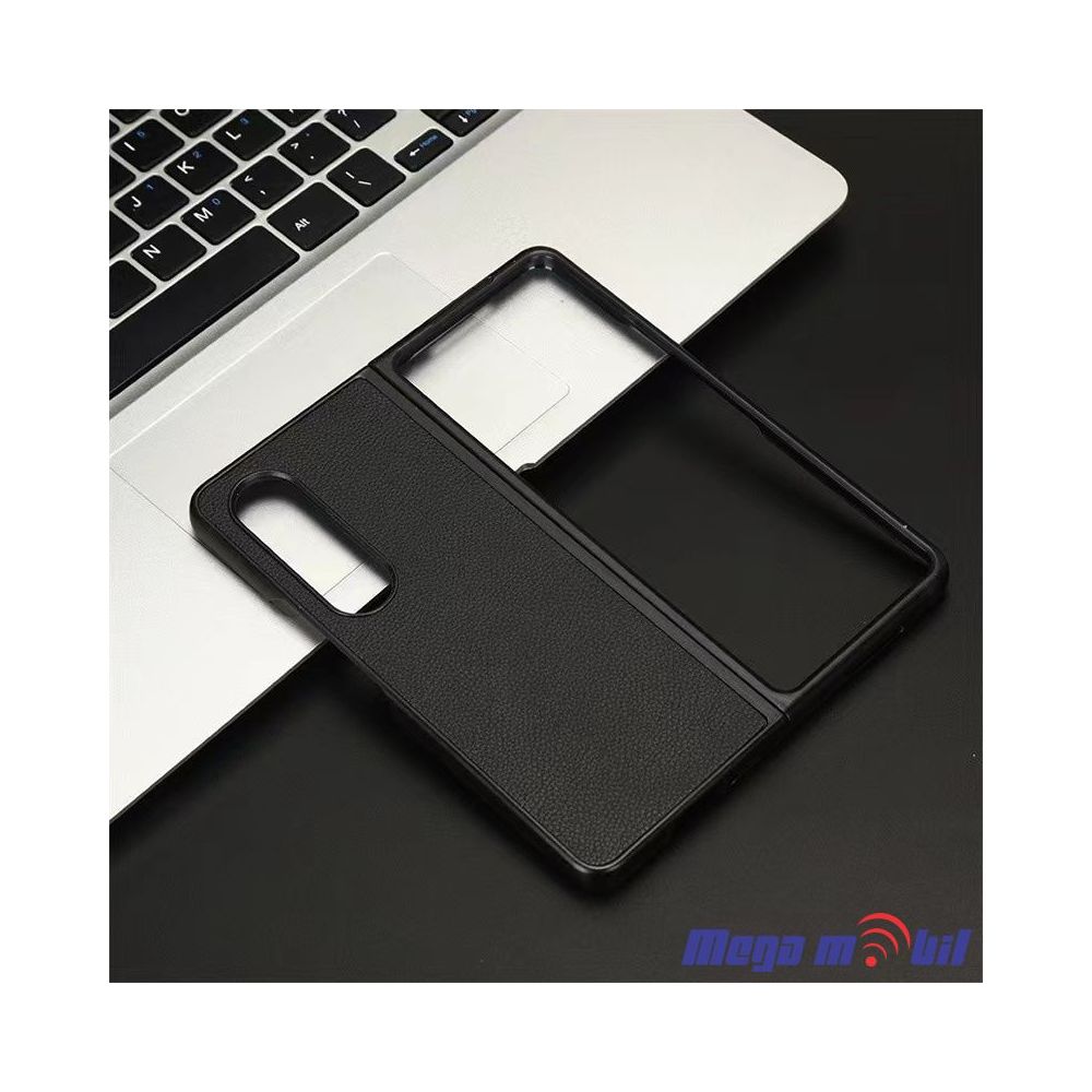 Futrola Samsung Galaxy Z Fold 4 Leather black (predna i zadna)